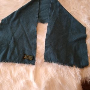 100% pure wool Irish dark green scarf